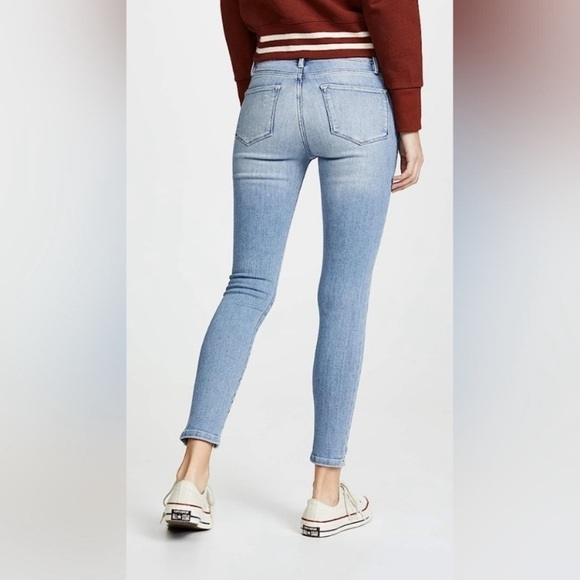 FRAME DENIM Le High Skinny Jeans Front Chew Paltrow Light Wash - Picture 3 of 10